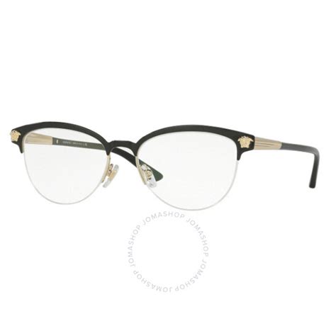 Versace Ladies Black Oval Eyeglass Frames VE1235 1371 53